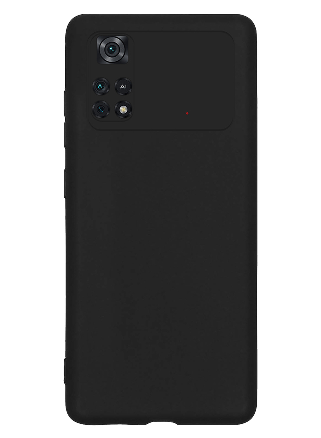 NoXx Xiaomi Poco M4 Pro 4G Hoesje Back Cover Siliconen Case Hoes Met 2x Screenprotector - Zwart