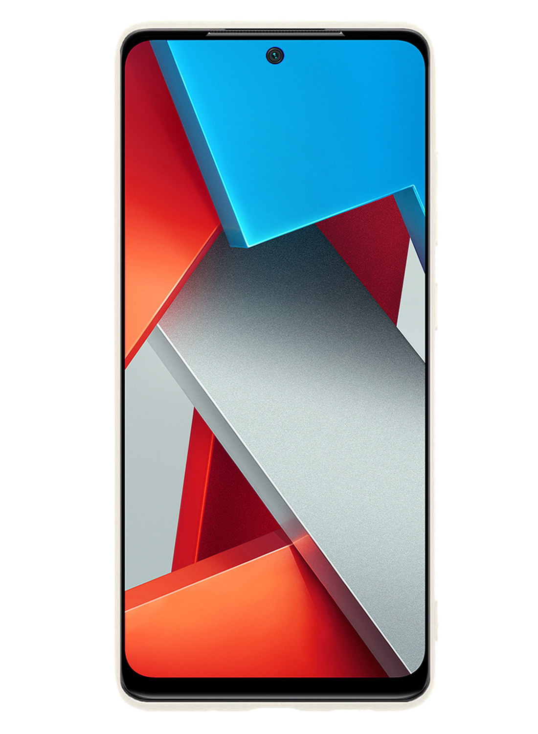 NoXx Xiaomi Poco M4 Pro 4G Hoesje Back Cover Siliconen Case Hoes Met 2x Screenprotector - Wit