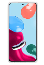 Nomfy Hoesje Geschikt voor Xiaomi Redmi Note 11s Hoesje Siliconen Cover Case Met Screenprotector - Hoes Geschikt voor Xiaomi Redmi Note 11s Hoes Back Case - Transparant