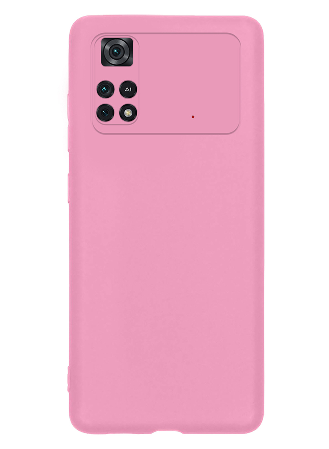 NoXx Xiaomi Poco M4 Pro 4G Hoesje Back Cover Siliconen Case Hoes - Licht Roze - 2x