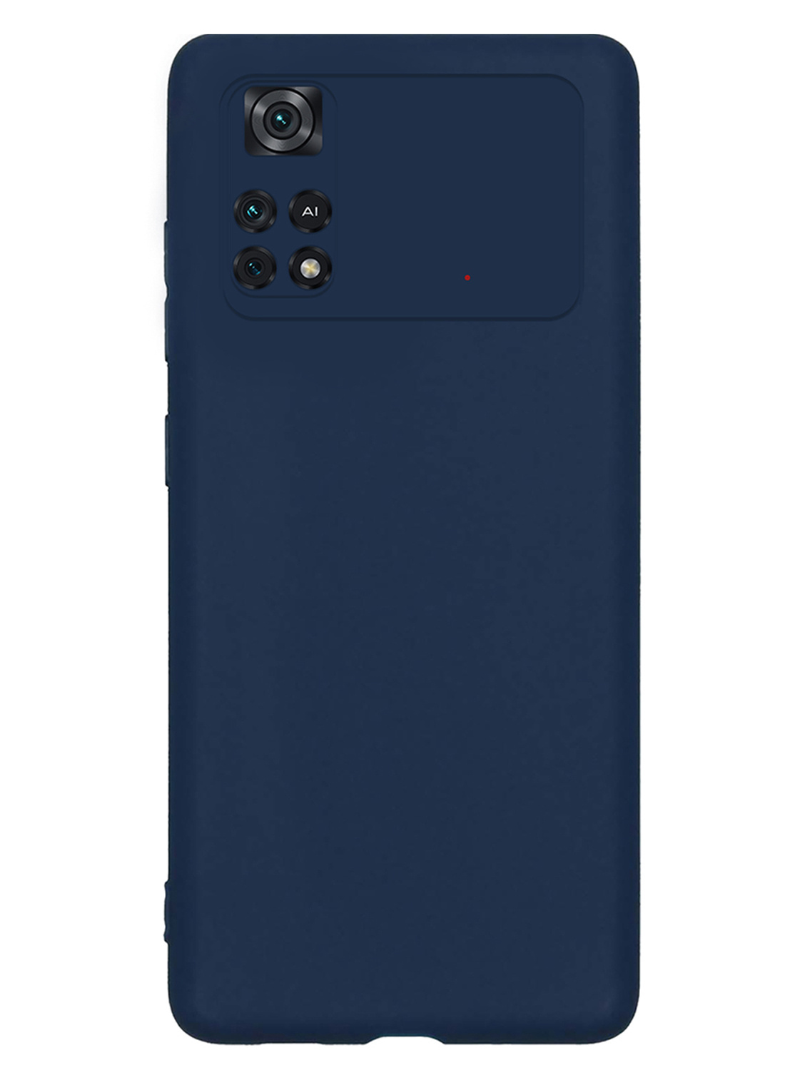 NoXx Xiaomi Poco M4 Pro 4G Hoesje Back Cover Siliconen Case Hoes - Donker Blauw - 2x