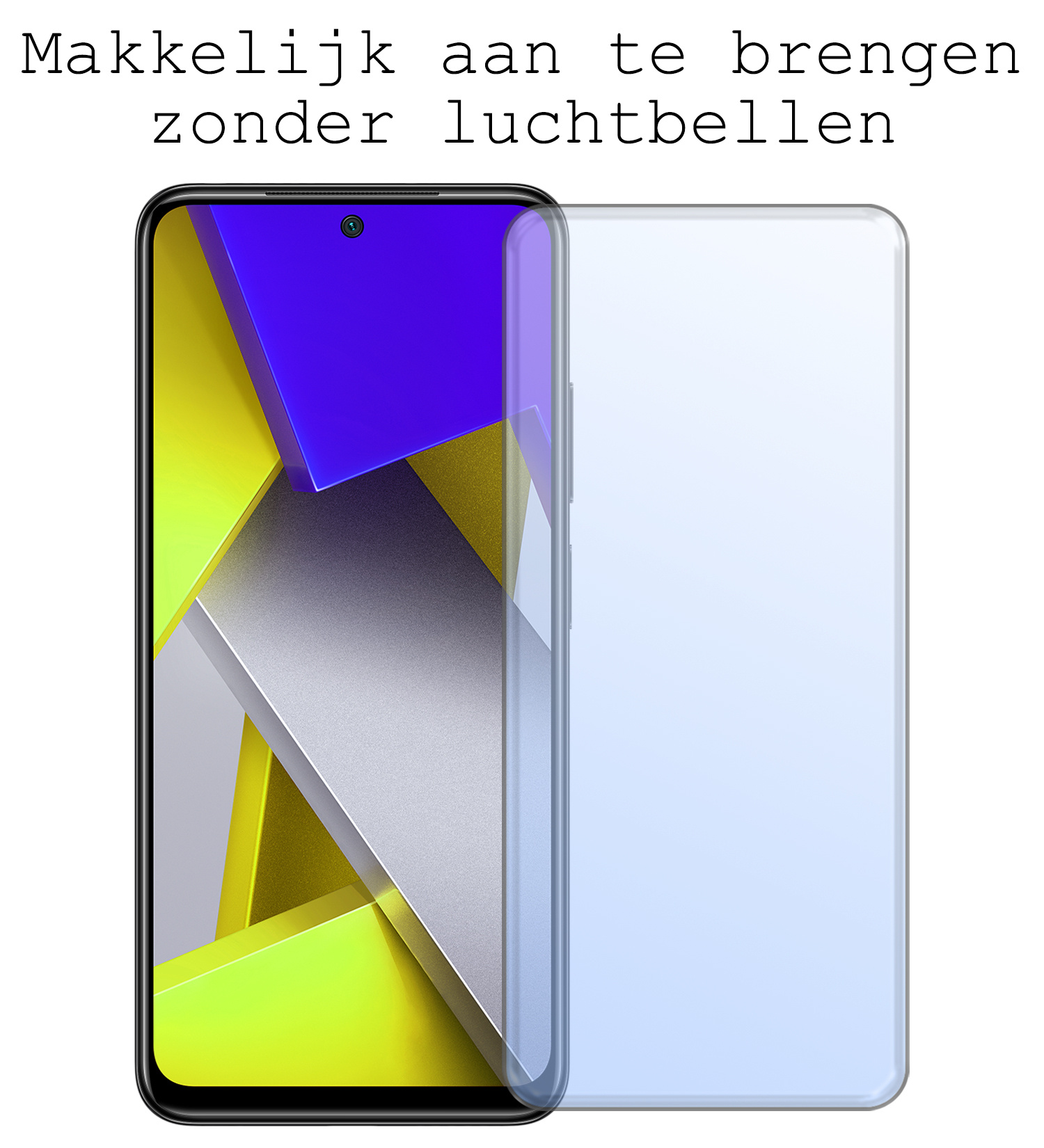 BASEY. Hoes Geschikt voor Poco M4 Pro 4G Hoesje Siliconen Back Cover Case Met 2x Screenprotector - Hoesje Geschikt voor Xiaomi Poco M4 Pro 4G Hoes Cover Hoesje - Zwart