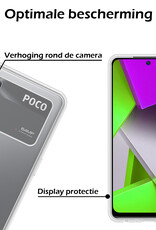 Nomfy Hoesje Geschikt voor Poco M4 Pro 4G Hoesje Siliconen Cover Case - Hoes Geschikt voor Xiaomi Poco M4 Pro 4G Hoes Back Case - 2-PACK - Transparant