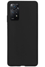 Nomfy Hoesje Geschikt voor Xiaomi Redmi Note 11s Hoesje Siliconen Cover Case - Hoes Geschikt voor Xiaomi Redmi Note 11s Hoes Back Case - Zwart