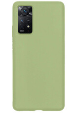 Nomfy Hoesje Geschikt voor Xiaomi Redmi Note 11s Hoesje Siliconen Cover Case - Hoes Geschikt voor Xiaomi Redmi Note 11s Hoes Back Case - Groen