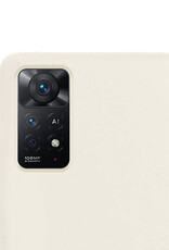 NoXx Hoes Geschikt voor Xiaomi Redmi Note 11s Hoesje Cover Siliconen Back Case Hoes Met 2x Screenprotector - Wit