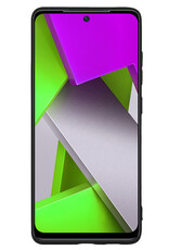 Nomfy Hoesje Geschikt voor Poco M4 Pro 4G Hoesje Siliconen Cover Case Met Screenprotector - Hoes Geschikt voor Xiaomi Poco M4 Pro 4G Hoes Back Case - Zwart