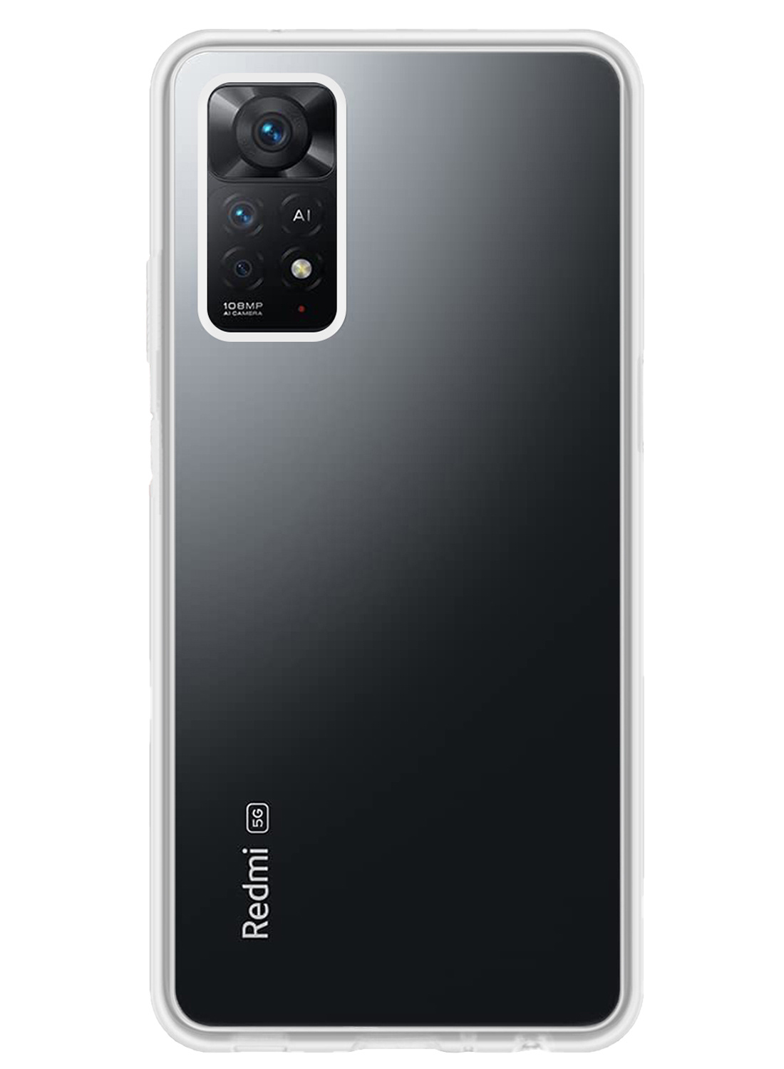 NoXx Hoes Geschikt voor Xiaomi Redmi Note 11s Hoesje Cover Siliconen Back Case Hoes Met 2x Screenprotector - Transparant