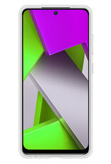 Nomfy Hoesje Geschikt voor Poco M4 Pro 4G Hoesje Siliconen Cover Case Met Screenprotector - Hoes Geschikt voor Xiaomi Poco M4 Pro 4G Hoes Back Case - Transparant