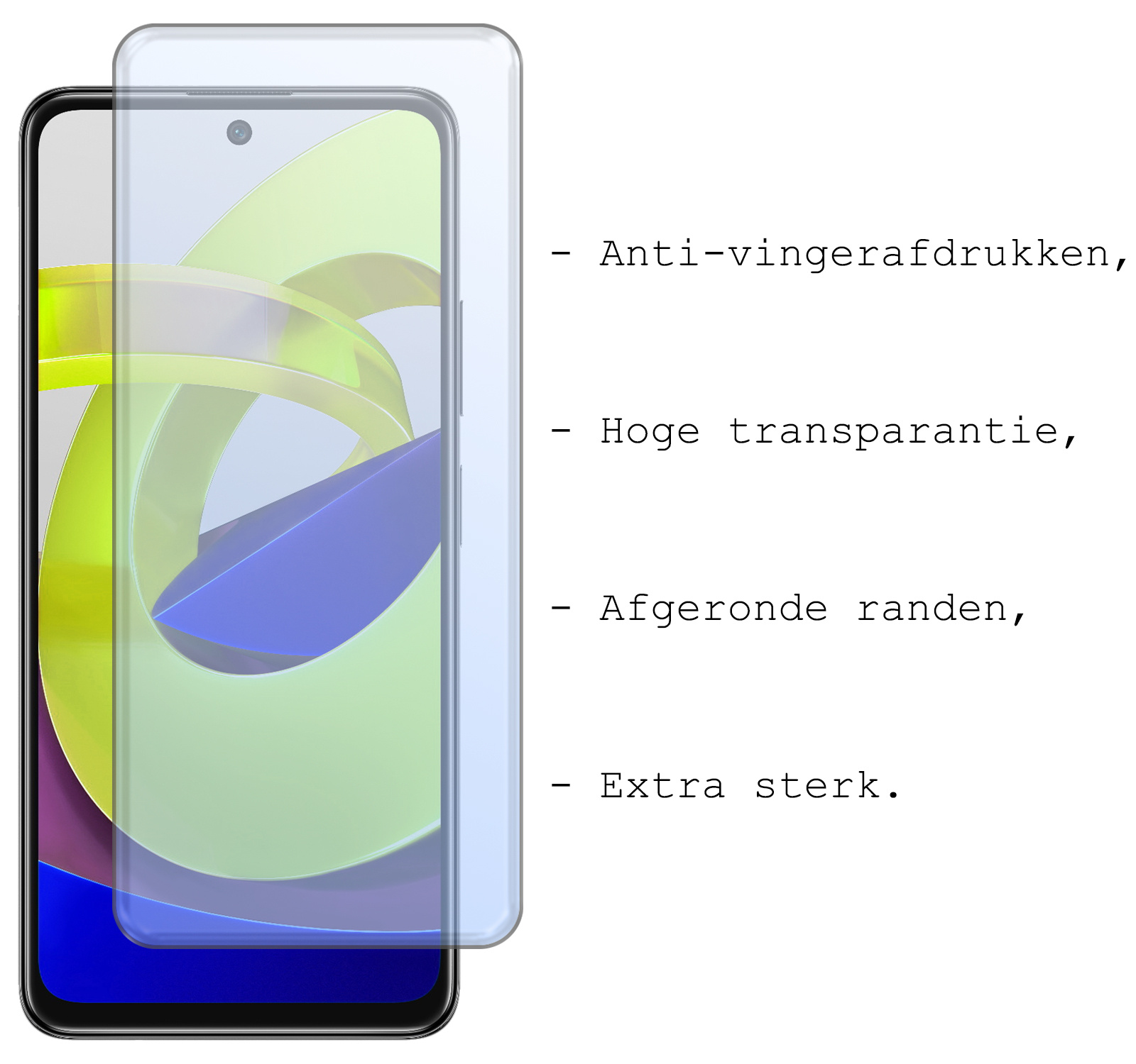 BASEY. Hoes Geschikt voor Xiaomi Poco M4 Pro 5G Hoesje Siliconen Back Cover Case Met Screenprotector - Hoesje Geschikt voor Xiaomi Poco M4 Pro 5G Hoes Cover Hoesje - Donkerblauw