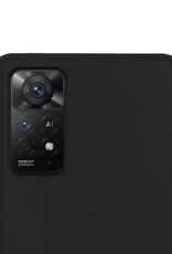 NoXx Hoes Geschikt voor Xiaomi Redmi Note 11s Hoesje Cover Siliconen Back Case Hoes - Zwart - 2x