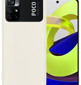 BASEY. BASEY. Xiaomi Poco M4 Pro 5G Hoesje Siliconen - Wit