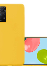 NoXx Hoes Geschikt voor Xiaomi Redmi Note 11s Hoesje Cover Siliconen Back Case Hoes - Geel