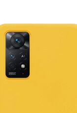 NoXx Hoes Geschikt voor Xiaomi Redmi Note 11s Hoesje Cover Siliconen Back Case Hoes - Geel