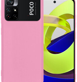 BASEY. BASEY. Xiaomi Poco M4 Pro 5G Hoesje Siliconen - Lichtroze