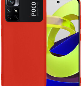 BASEY. BASEY. Xiaomi Poco M4 Pro 5G Hoesje Siliconen - Rood