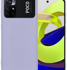 BASEY. BASEY. Xiaomi Poco M4 Pro 5G Hoesje Siliconen - Lila