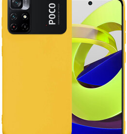BASEY. BASEY. Xiaomi Poco M4 Pro 5G Hoesje Siliconen - Geel