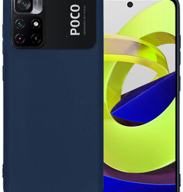 BASEY. BASEY. Xiaomi Poco M4 Pro 5G Hoesje Siliconen - Donkerblauw