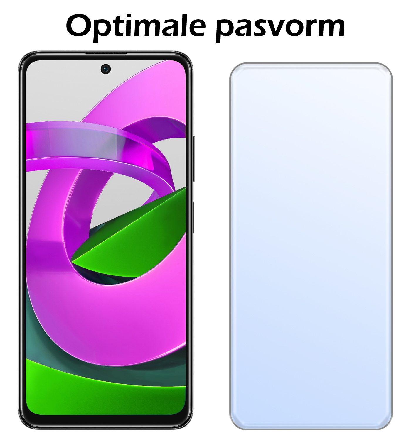 Nomfy Screenprotector Geschikt voor Xiaomi Poco M4 Pro 5G Screenprotector Bescherm Glas Tempered Glass - Screenprotector Geschikt voor Xiaomi Poco M4 Pro 5G Screen Protector - 2 PACK