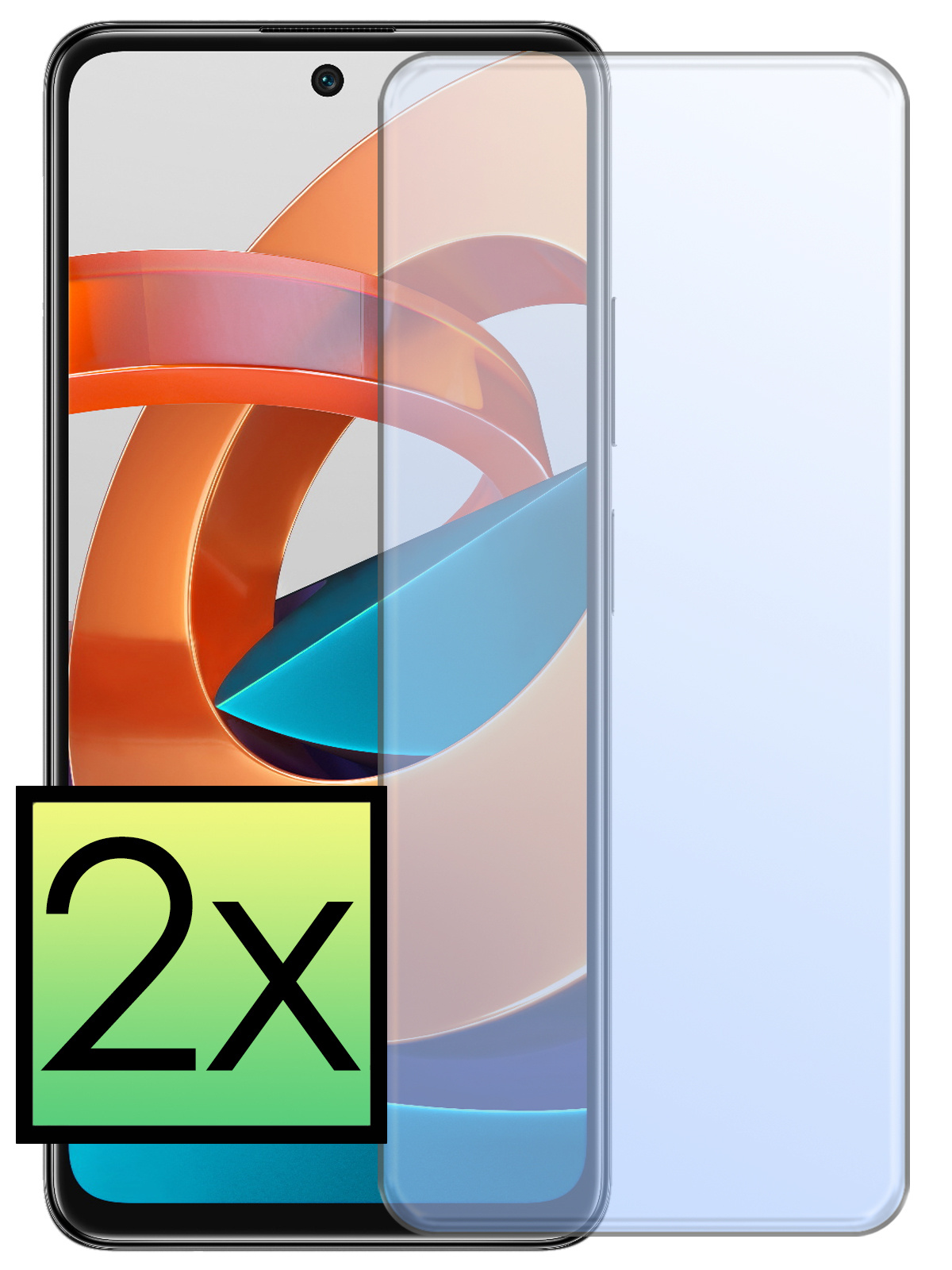 NoXx Screenprotector Geschikt voor Xiaomi Poco M4 Pro 5G Screenprotector Tempered Glass Gehard Glas Beschermglas - 2x
