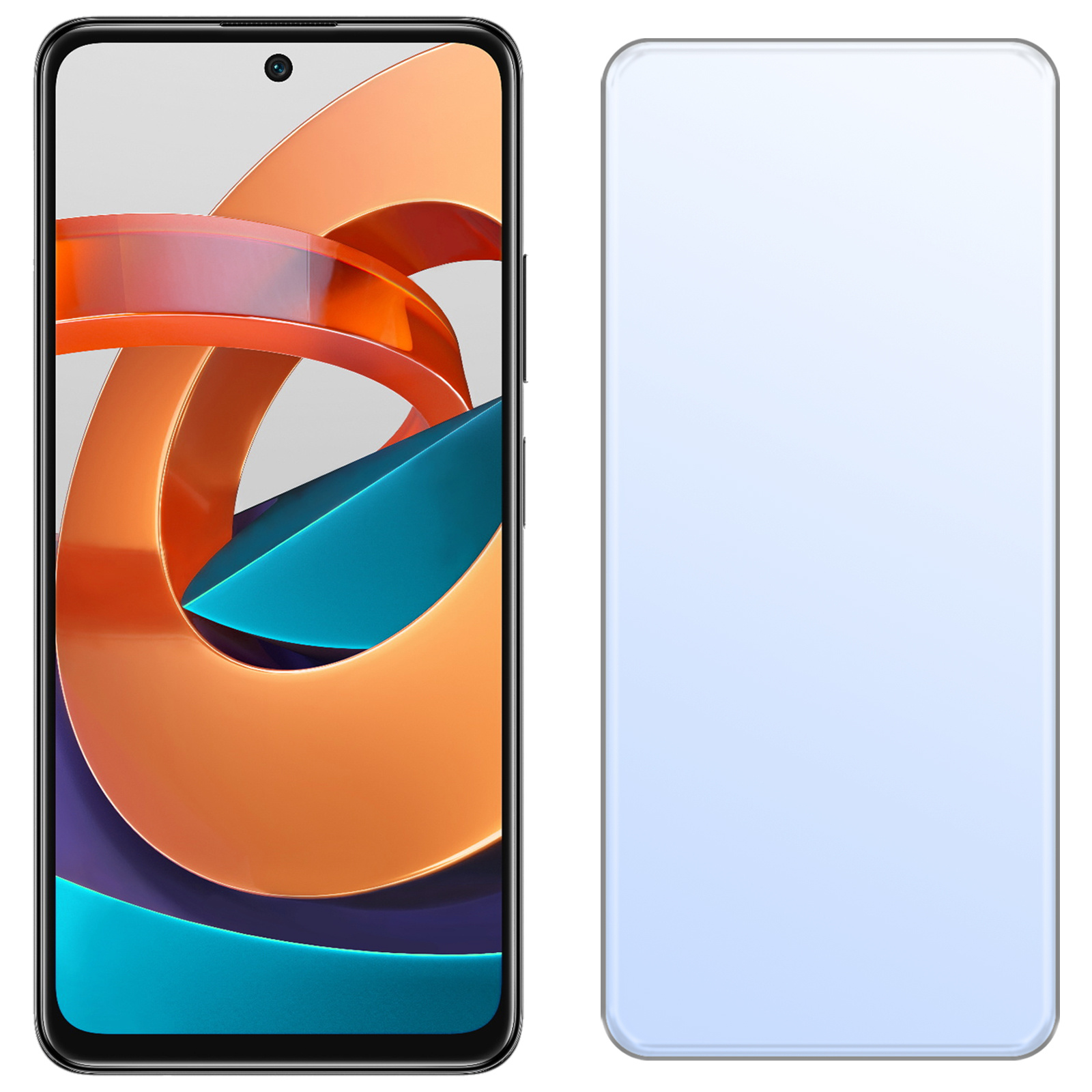 NoXx Screenprotector Geschikt voor Xiaomi Poco M4 Pro 5G Screenprotector Tempered Glass Gehard Glas Beschermglas - 2x