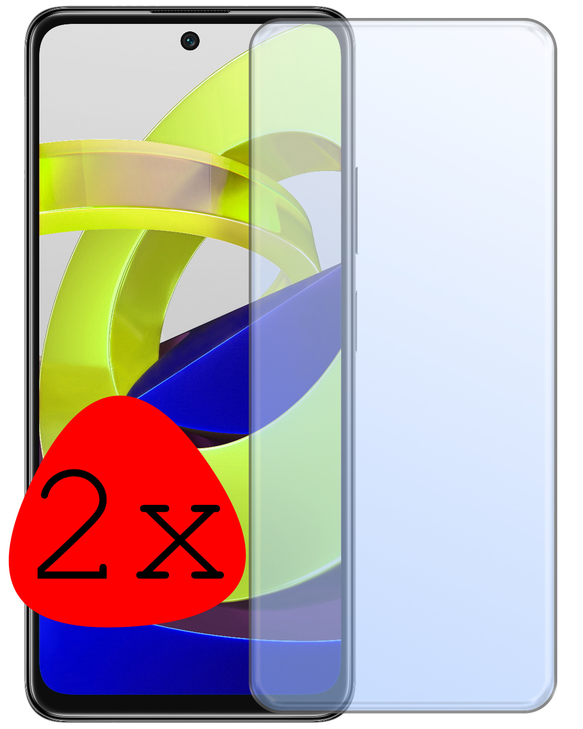 BASEY. Screenprotector Geschikt voor Xiaomi Poco M4 Pro 5G Screenprotector Tempered Glass - Screenprotector Geschikt voor Xiaomi Poco M4 Pro 5G Beschermglas Screen Protector Glas - 2 Stuks