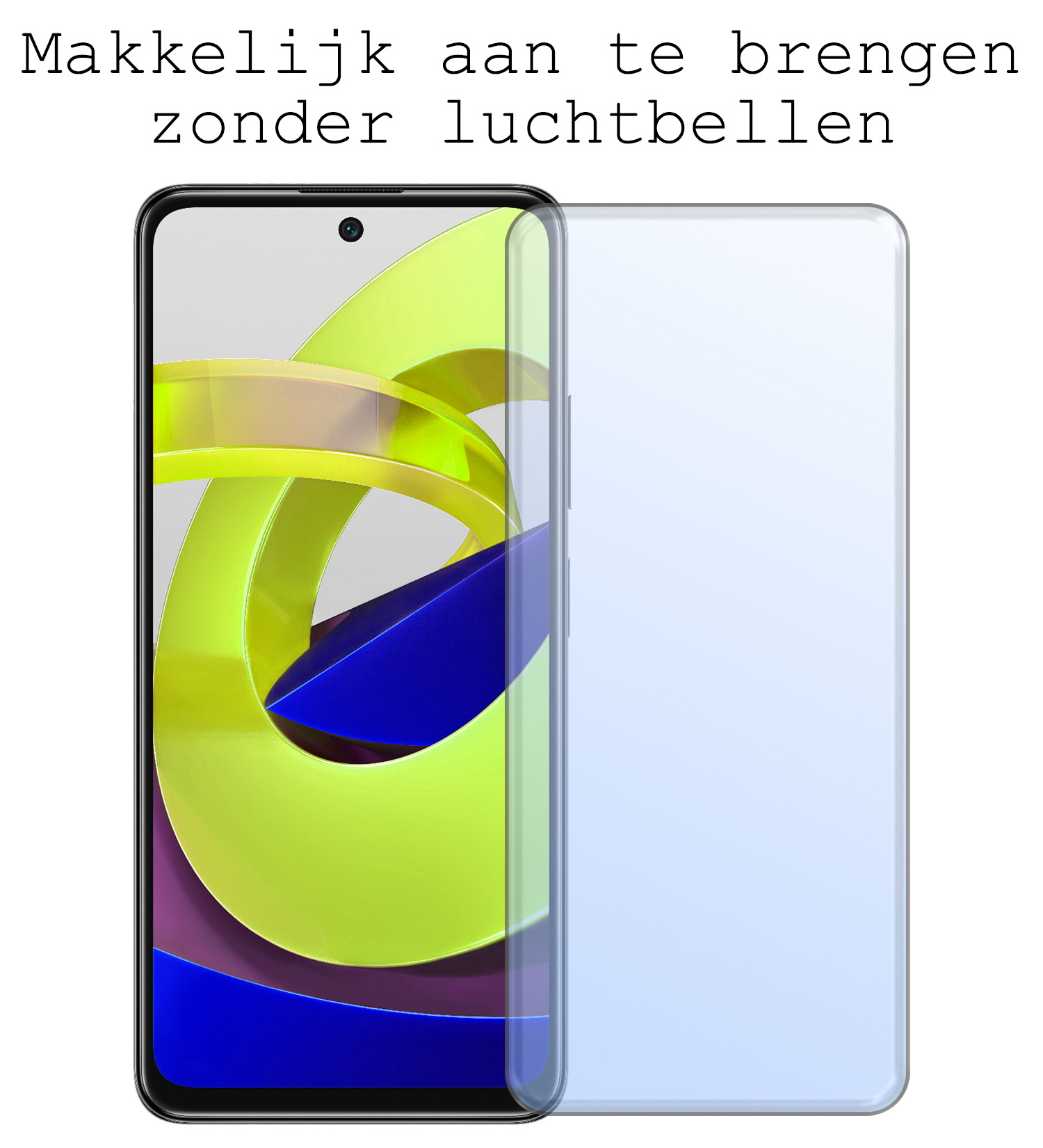 BASEY. Hoes Geschikt voor Xiaomi Poco M4 Pro 5G Hoesje Siliconen Back Cover Case Met Screenprotector - Hoesje Geschikt voor Xiaomi Poco M4 Pro 5G Hoes Cover Hoesje - Groen