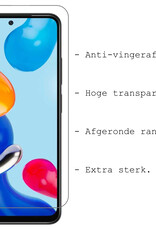 BASEY. Hoes Geschikt voor Xiaomi Redmi Note 11s Hoesje Siliconen Back Cover Case Met Screenprotector - Hoesje Geschikt voor Xiaomi Redmi Note 11s Hoes Cover Hoesje - Geel