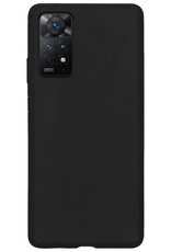 BASEY. Hoes Geschikt voor Xiaomi Redmi Note 11s Hoesje Siliconen Back Cover Case - Hoesje Geschikt voor Xiaomi Redmi Note 11s Hoes Cover Hoesje - Zwart - 2 Stuks