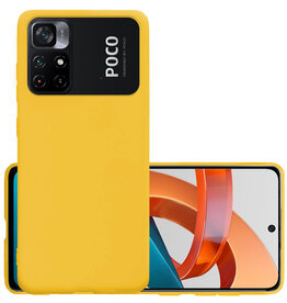 NoXx NoXx Xiaomi Poco M4 Pro 5G Hoesje Siliconen - Geel