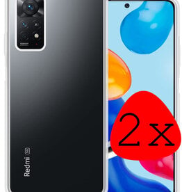 BASEY. BASEY. Xiaomi Redmi Note 11s Hoesje Siliconen - Transparant - 2 PACK