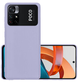 NoXx NoXx Xiaomi Poco M4 Pro 5G Hoesje Siliconen - Lila