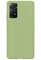 BASEY. Hoes Geschikt voor Xiaomi Redmi Note 11s Hoesje Siliconen Back Cover Case - Hoesje Geschikt voor Xiaomi Redmi Note 11s Hoes Cover Hoesje - Groen - 2 Stuks