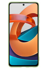 NoXx Hoes Geschikt voor Xiaomi Poco M4 Pro 5G Hoesje Cover Siliconen Back Case Hoes - Groen - 2x