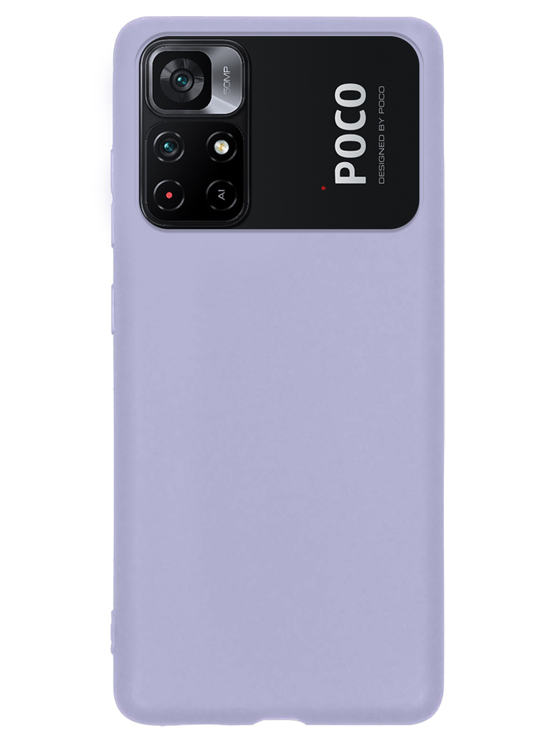 NoXx Hoes Geschikt voor Xiaomi Poco M4 Pro 5G Hoesje Cover Siliconen Back Case Hoes - Lila - 2x