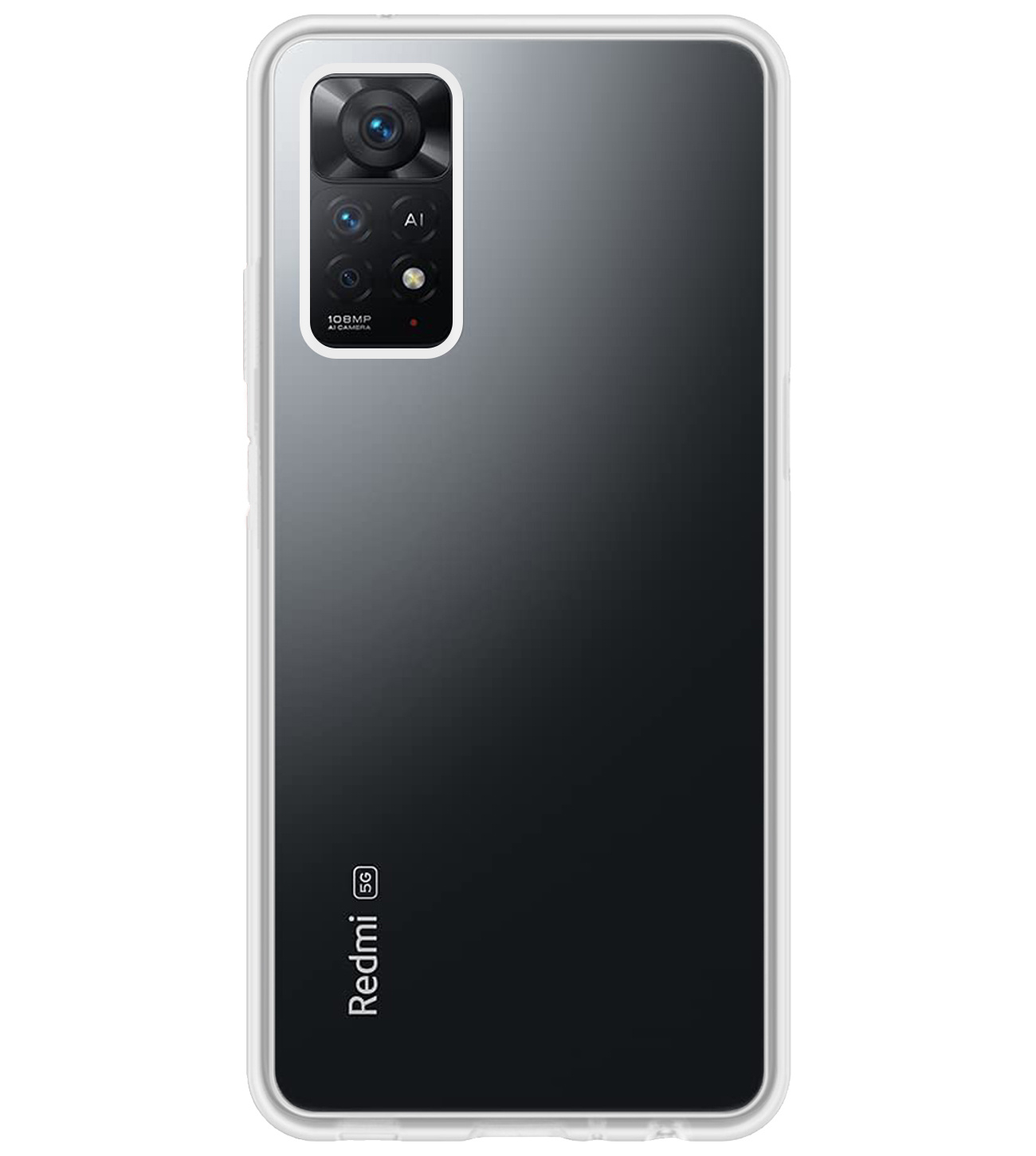 BASEY. Hoes Geschikt voor Xiaomi Redmi Note 11s Hoesje Siliconen Back Cover Case - Hoesje Geschikt voor Xiaomi Redmi Note 11s Hoes Cover Hoesje - Transparant
