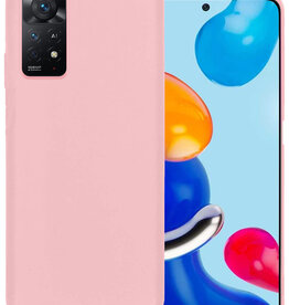 BASEY. BASEY. Xiaomi Redmi Note 11s Hoesje Siliconen - Lichtroze