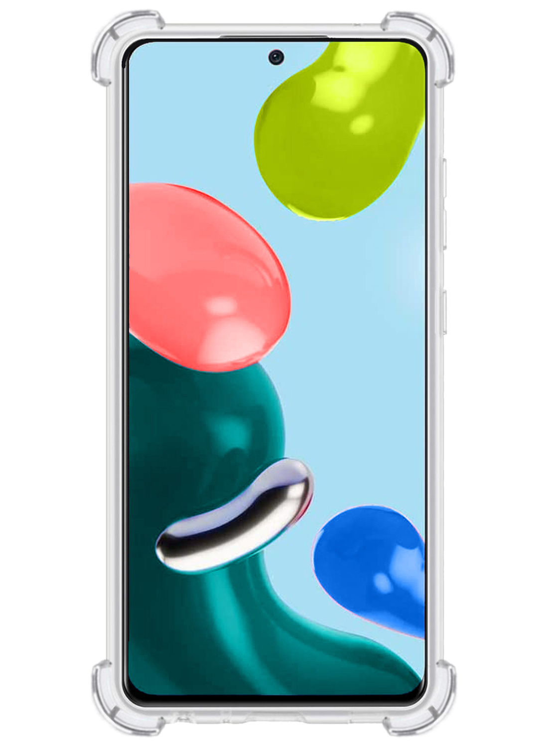 NoXx Hoes Geschikt voor Xiaomi Redmi Note 11s Hoesje Siliconen Cover Shock Proof Back Case Shockproof Hoes - Transparant - 2x