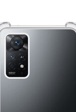 NoXx Hoes Geschikt voor Xiaomi Redmi Note 11s Hoesje Siliconen Cover Shock Proof Back Case Shockproof Hoes - Transparant - 2x