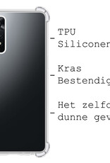 BASEY. Hoes Geschikt voor Xiaomi Redmi Note 11s Hoesje Shock Proof Case Hoes Siliconen Met 2x Screenprotector - Hoesje Geschikt voor Xiaomi Redmi Note 11s Hoes Cover Shockproof - Transparant