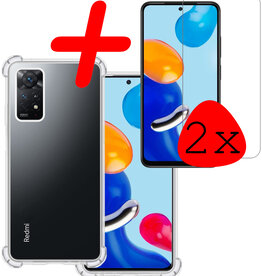 BASEY. BASEY. Xiaomi Redmi Note 11s Hoesje Shockproof Met 2x Screenprotector