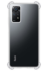 BASEY. Hoes Geschikt voor Xiaomi Redmi Note 11s Hoesje Shock Proof Case Hoes Siliconen - Hoesje Geschikt voor Xiaomi Redmi Note 11s Hoes Cover Shockproof - Transparant - 2 Stuks