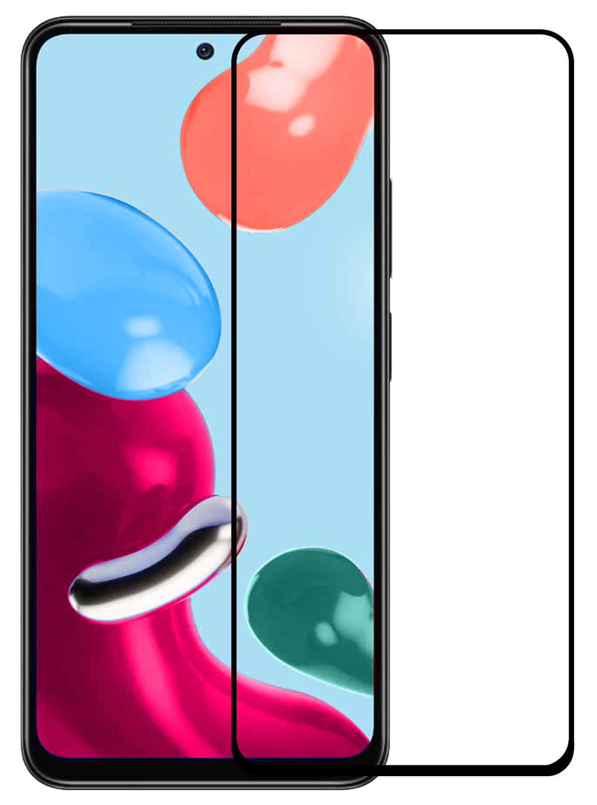 Nomfy Screenprotector Geschikt voor Xiaomi Redmi Note 11s Screenprotector Bescherm Glas - Screenprotector Geschikt voor Xiaomi Redmi Note 11s Screen Protector Tempered Glass Full Screen Full Cover