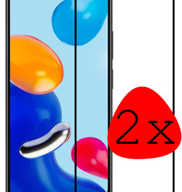 BASEY. BASEY. Xiaomi Redmi Note 11s Screenprotector Glas Full Cover - 2 PACK