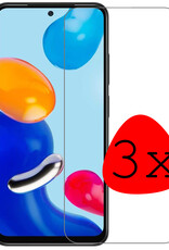 BASEY. Screenprotector Geschikt voor Xiaomi Redmi Note 11s Screenprotector Tempered Glass - Screenprotector Geschikt voor Xiaomi Redmi Note 11s Beschermglas Screen Protector Glas - 3 Stuks