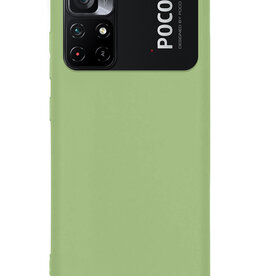 Nomfy Nomfy Xiaomi Poco M4 Pro 5G Hoesje Siliconen - Groen