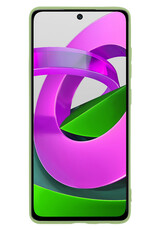 Nomfy Hoesje Geschikt voor Xiaomi Poco M4 Pro 5G Hoesje Siliconen Cover Case - Hoes Geschikt voor Xiaomi Poco M4 Pro 5G Hoes Back Case - Groen