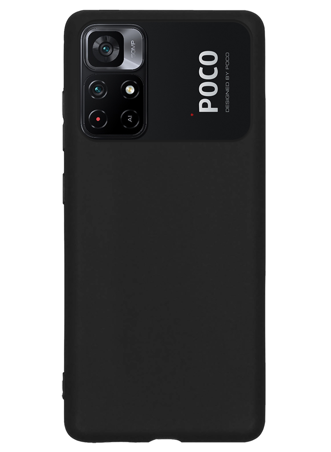 Nomfy Hoesje Geschikt voor Xiaomi Poco M4 Pro 5G Hoesje Siliconen Cover Case - Hoes Geschikt voor Xiaomi Poco M4 Pro 5G Hoes Back Case - Zwart