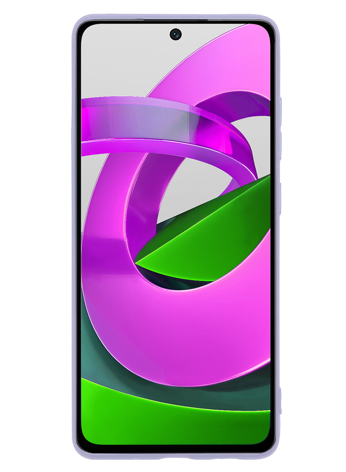 Nomfy Hoesje Geschikt voor Xiaomi Poco M4 Pro 5G Hoesje Siliconen Cover Case - Hoes Geschikt voor Xiaomi Poco M4 Pro 5G Hoes Back Case - 2-PACK - Lila